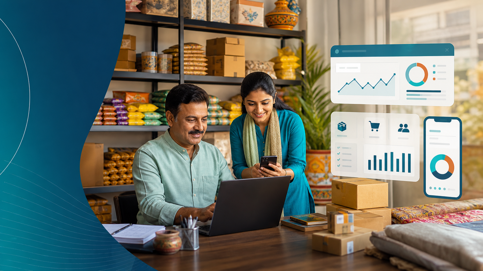 Eastern India retail business team using inventory and order dashboard tools